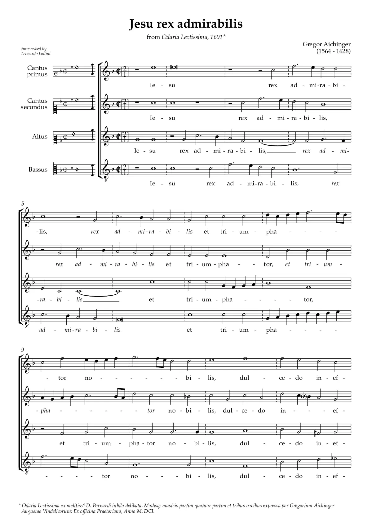 Iesu rex admirabilis - Page 1