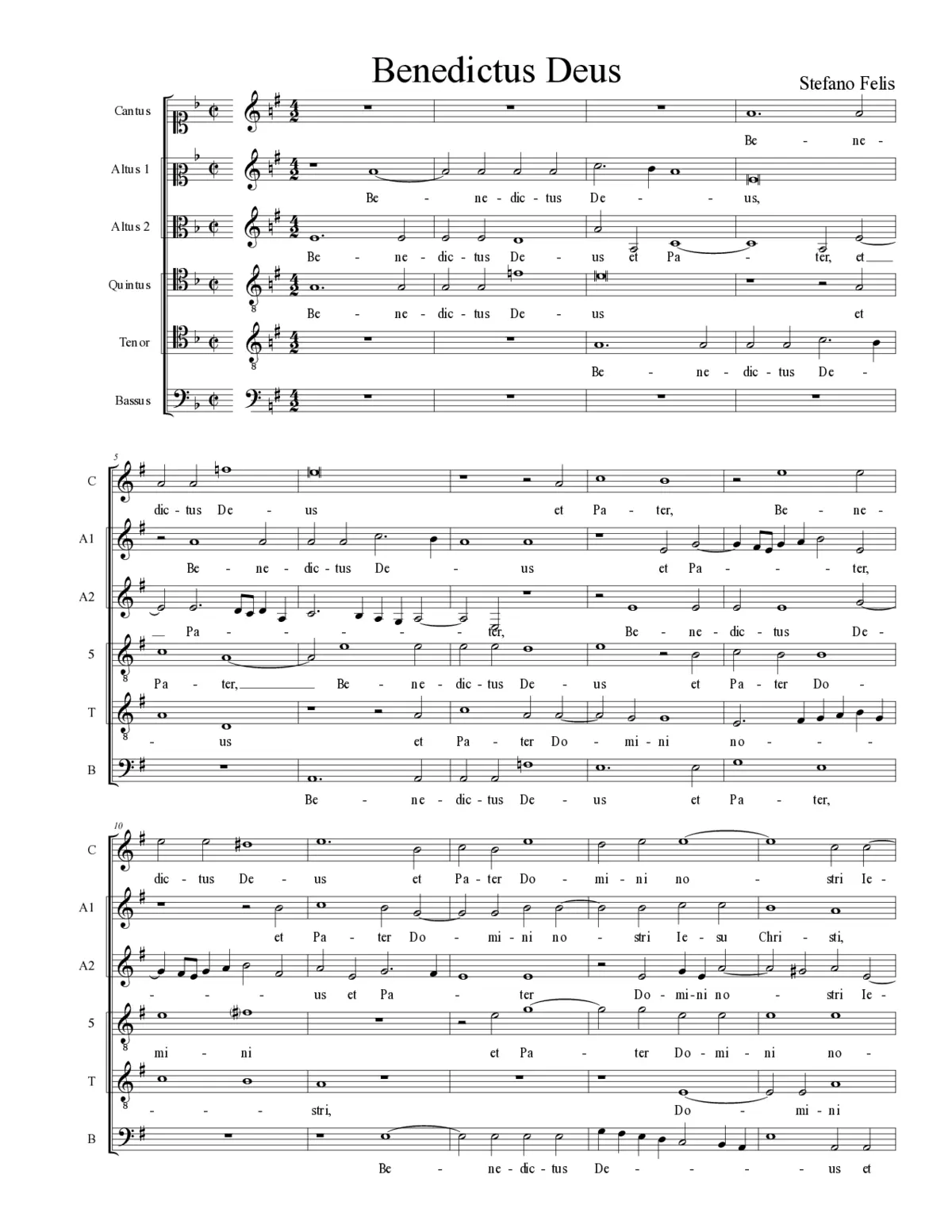 Benedictus Deus - Page 1