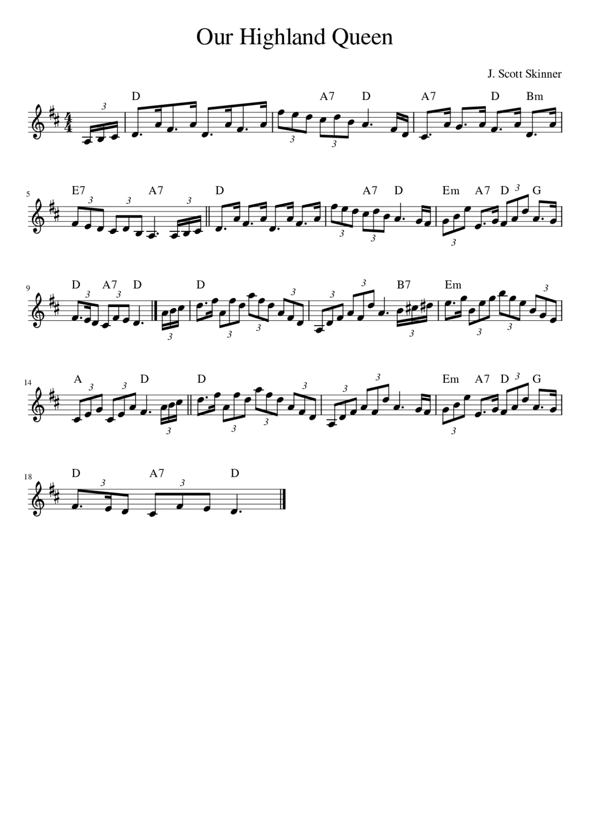 Our Highland Queen - Page 1