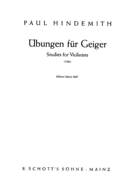 Übungen für GeigerStudies for Violinists