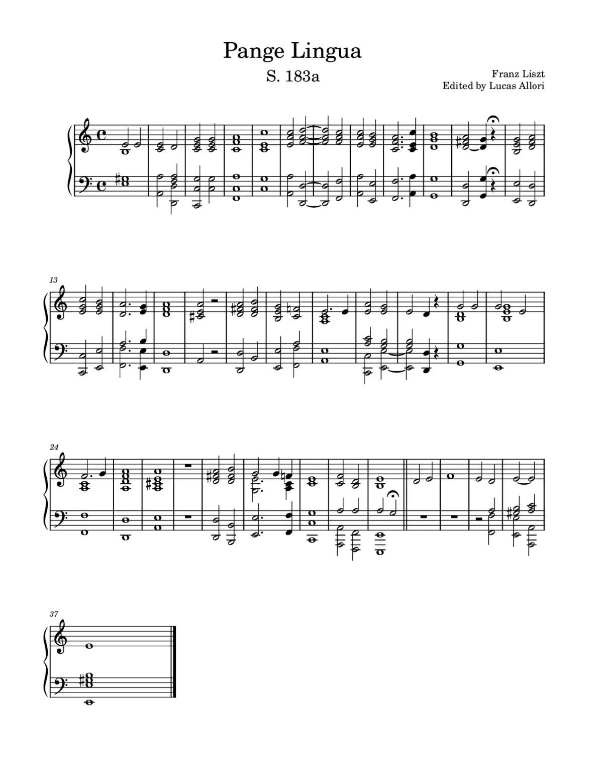 Pange Lingua - Page 1