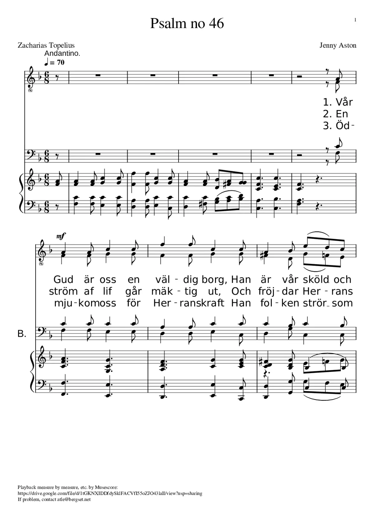 Psalm no 46 - Page 1