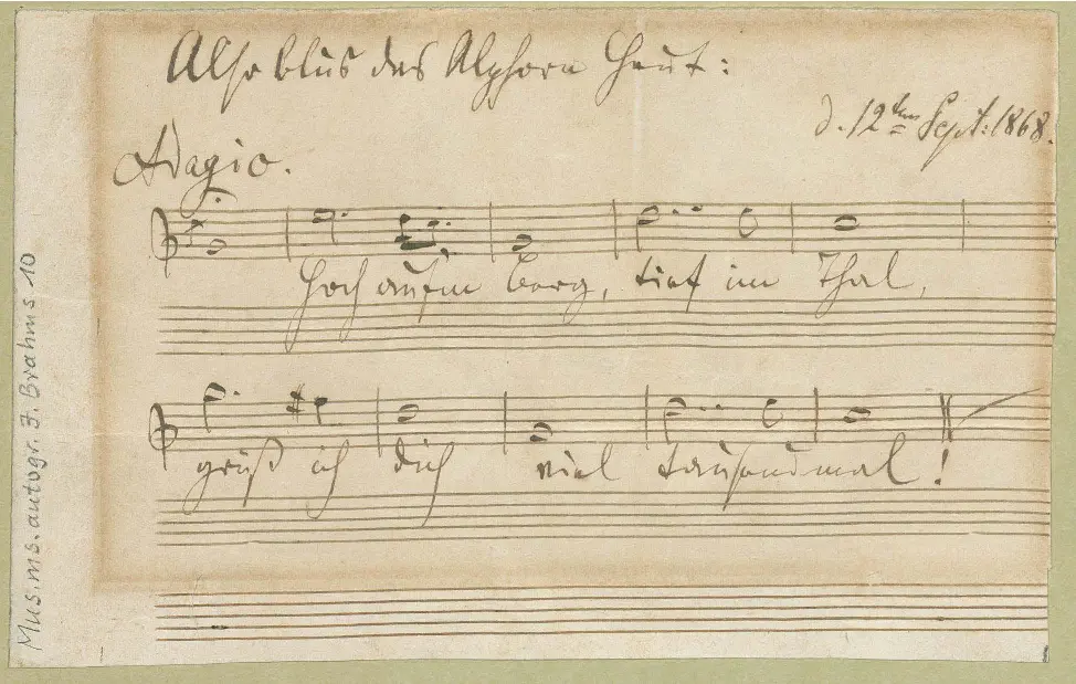 Albumblatt für Clara Schumann - Page 1