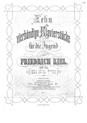 10 vierhändige Klavierstücke für die Jugend