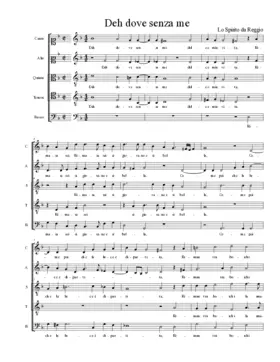 Deh dove senza me
