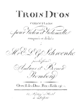 3 Duos for Violin and Cello