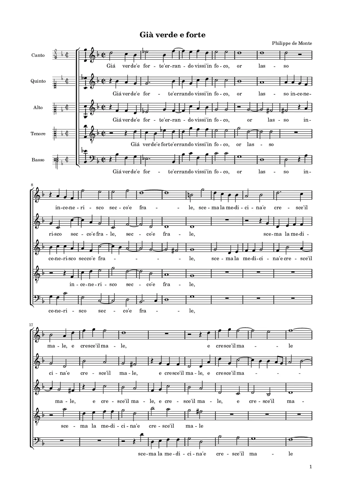 Già verde e forte - Page 1