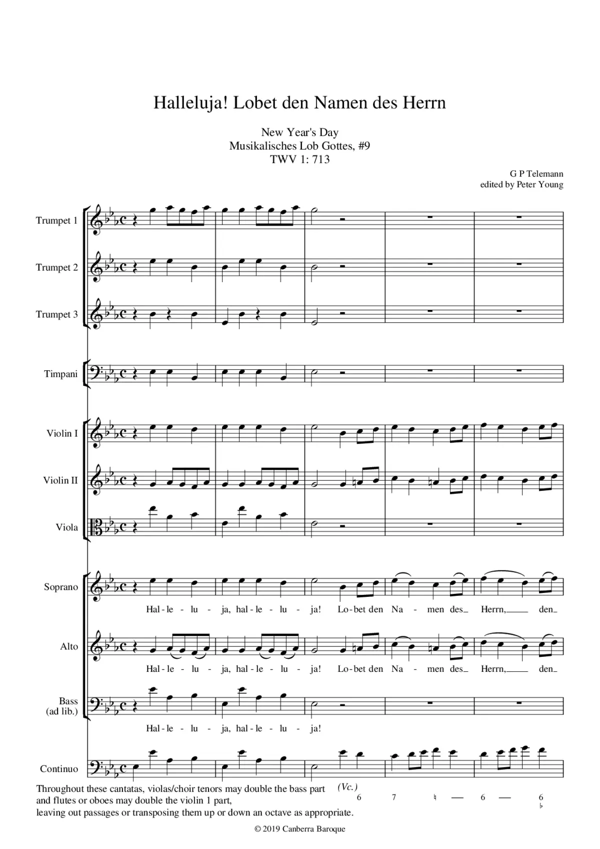 Halleluja! Lobet den Namen des Herrn - Page 1