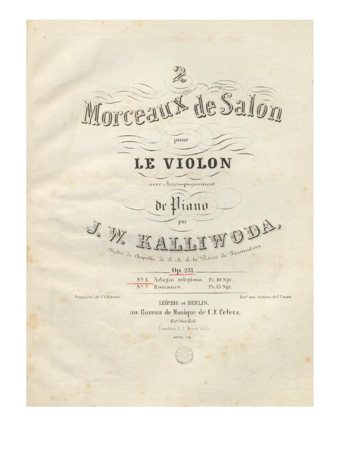 2 Morceaux de salon - Page 1
