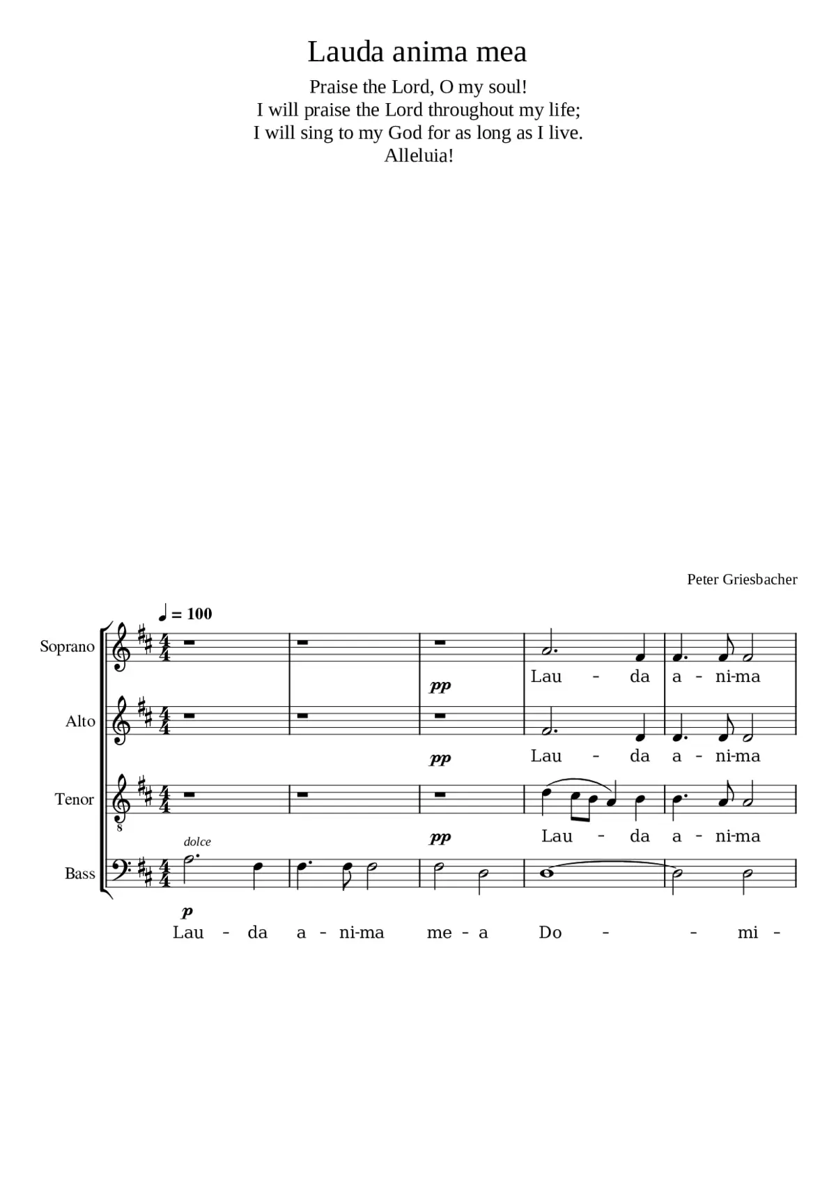 Lauda anima mea - Page 1