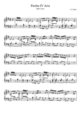 Partita in D major BWV 828