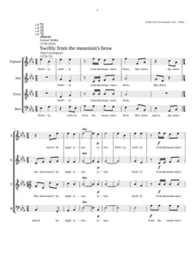 Swiftly from the mountain's brow