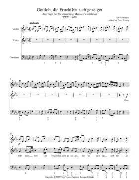 Gottlob, die Frucht hat sich gezeiget