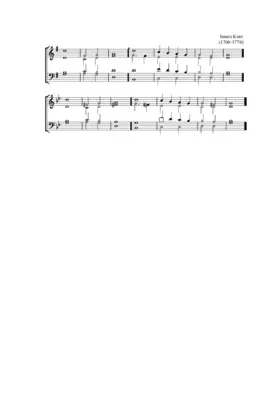 Single chant in G major and minor