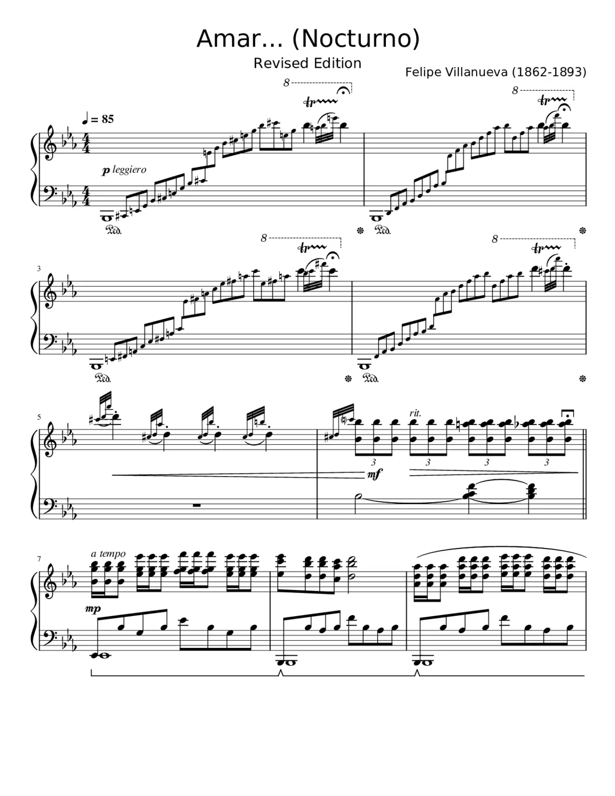 Amar... (Nocturno) - Page 1