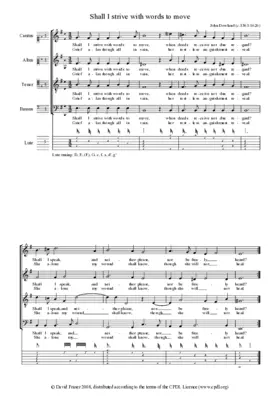 Shall I strive with words to move