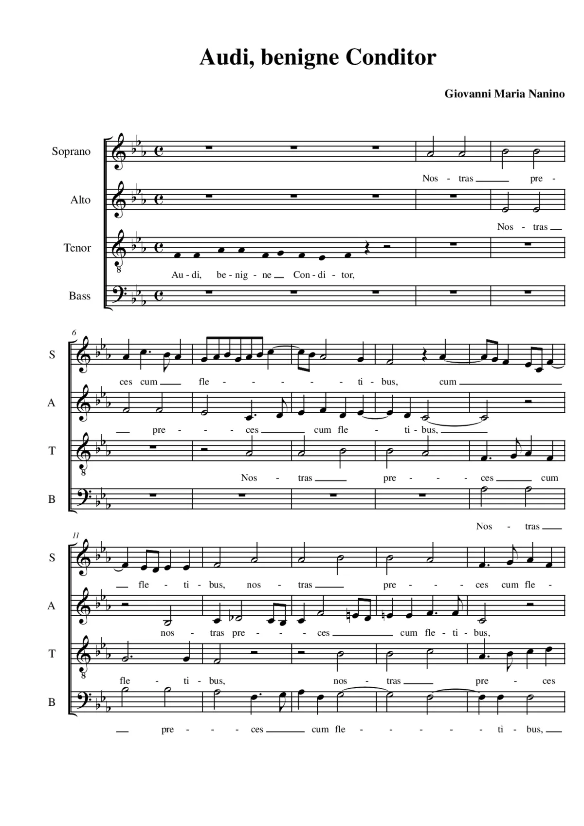 Audi, benigne Conditor - Page 1