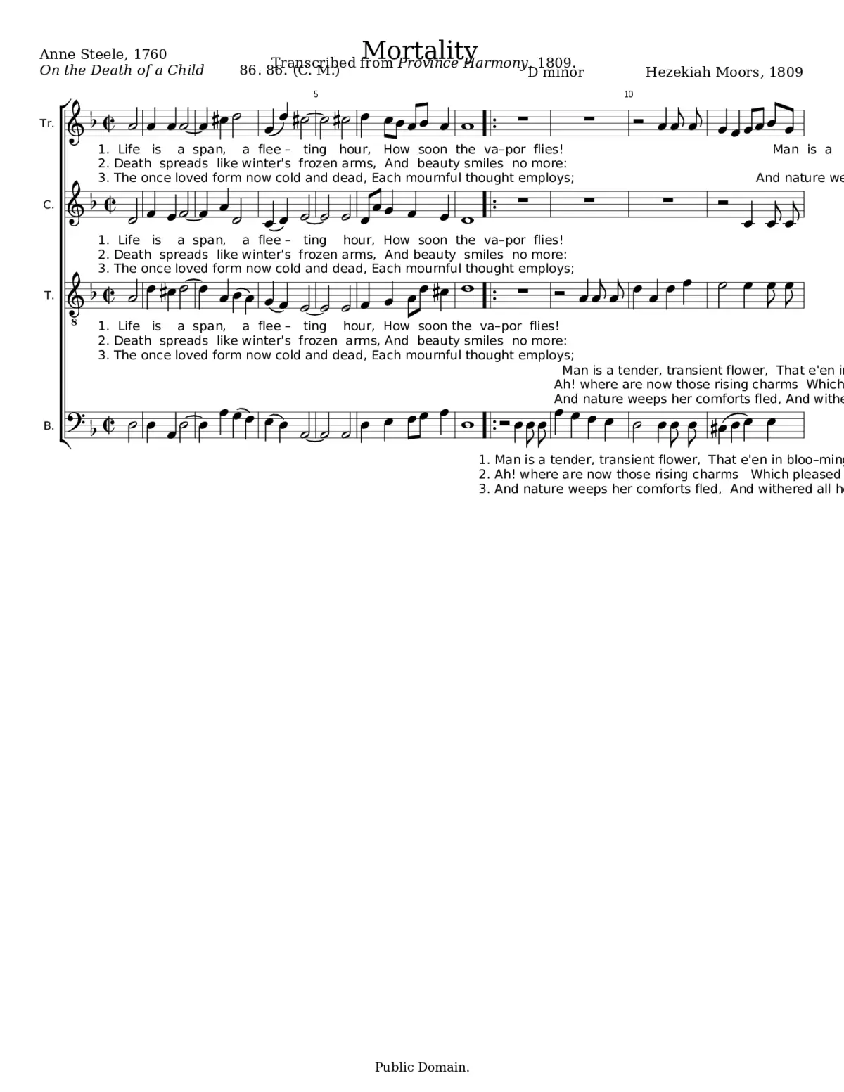 Mortality - Hezekiah Moors - Page 1