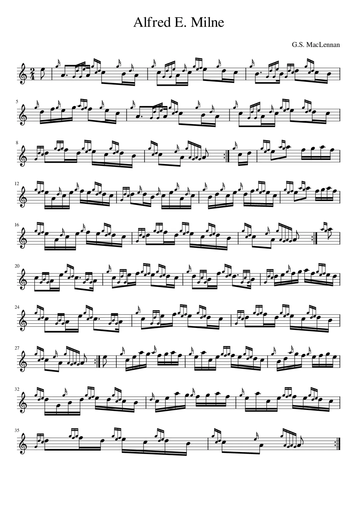 Alfred E. Milne - Page 1