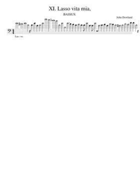 XI. Lasso vita mia