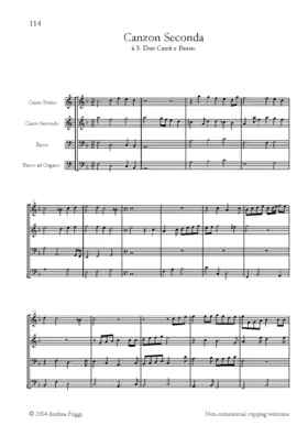 Canzon à due canti e basso