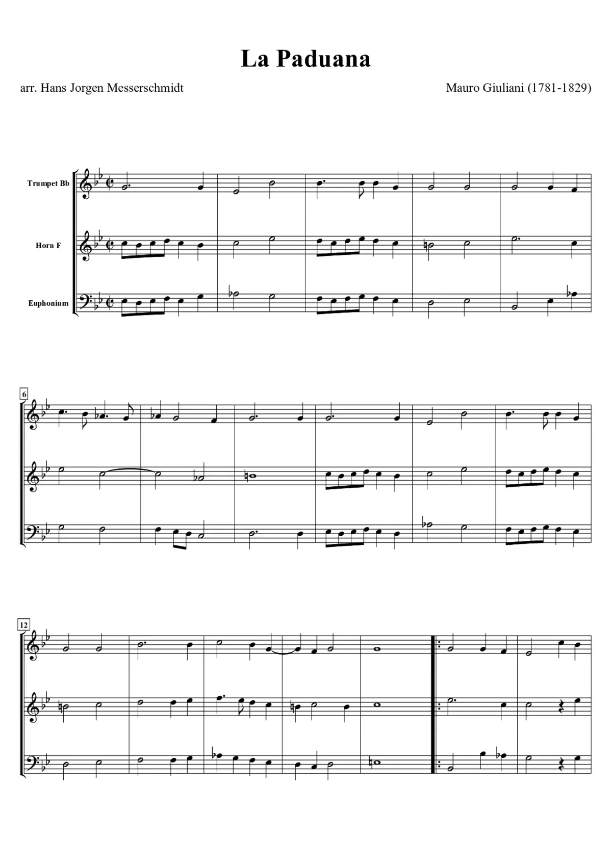 La Paduana - Page 1