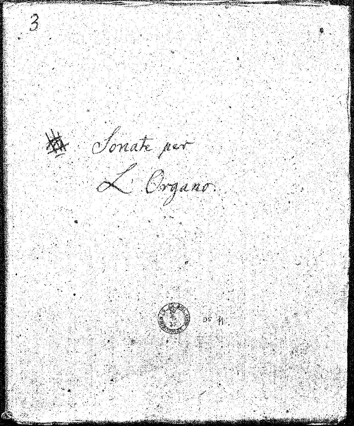 Sonate per L'Organo - Page 1