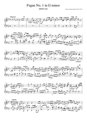 Fugue No.1 in G minor HMV 605