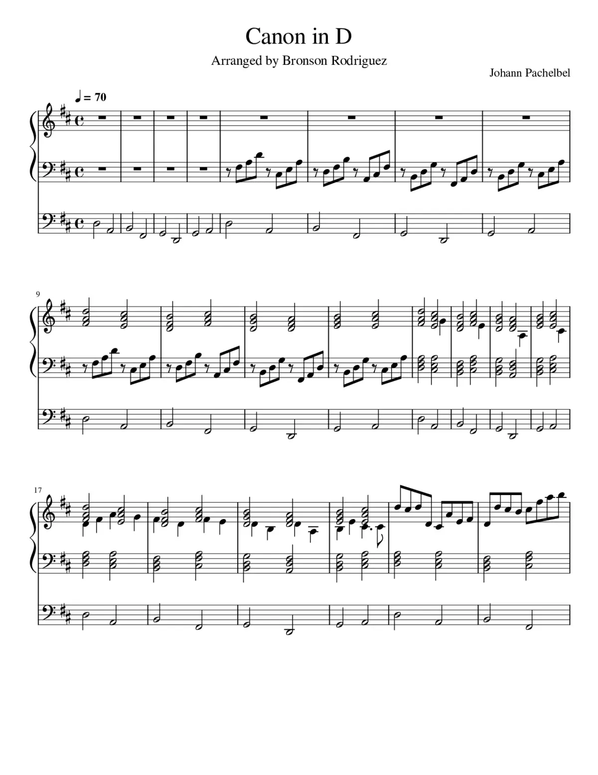 Canon in D - Page 1