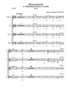 Missa pastoralis in C in Nativitate Domini in nocte