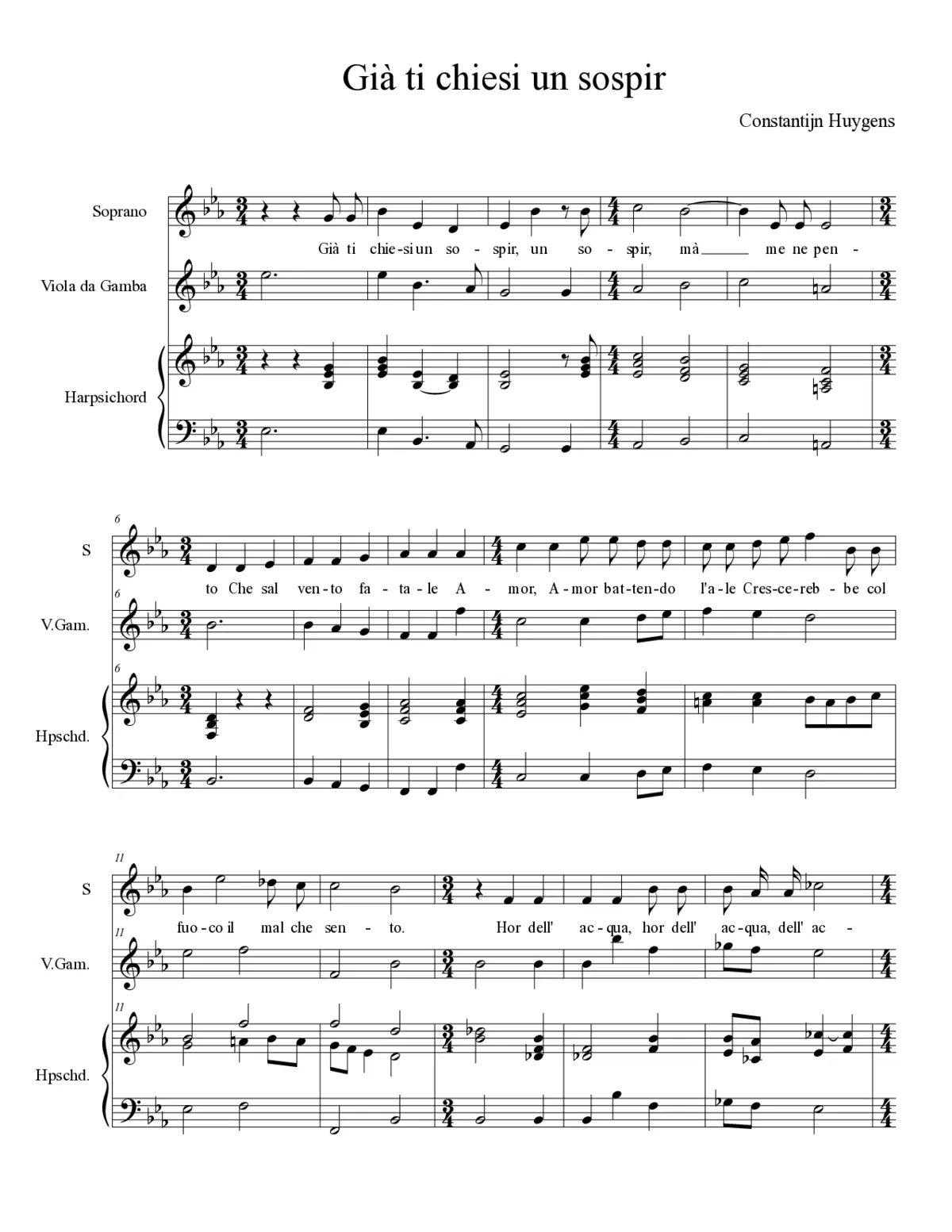 Già ti chiesi un sospir - Page 1