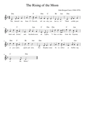 the rising of the moon