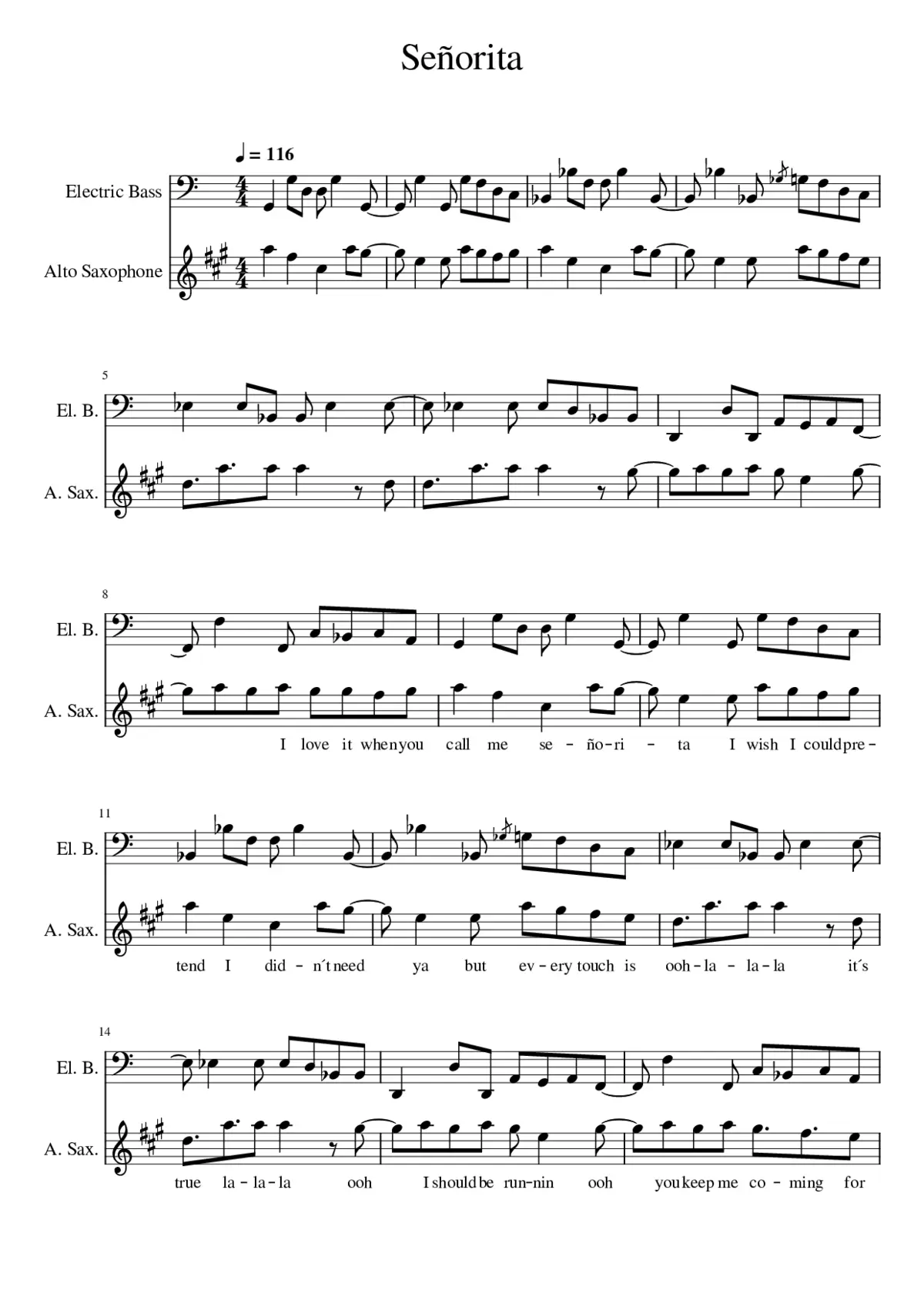 senorita - Page 1