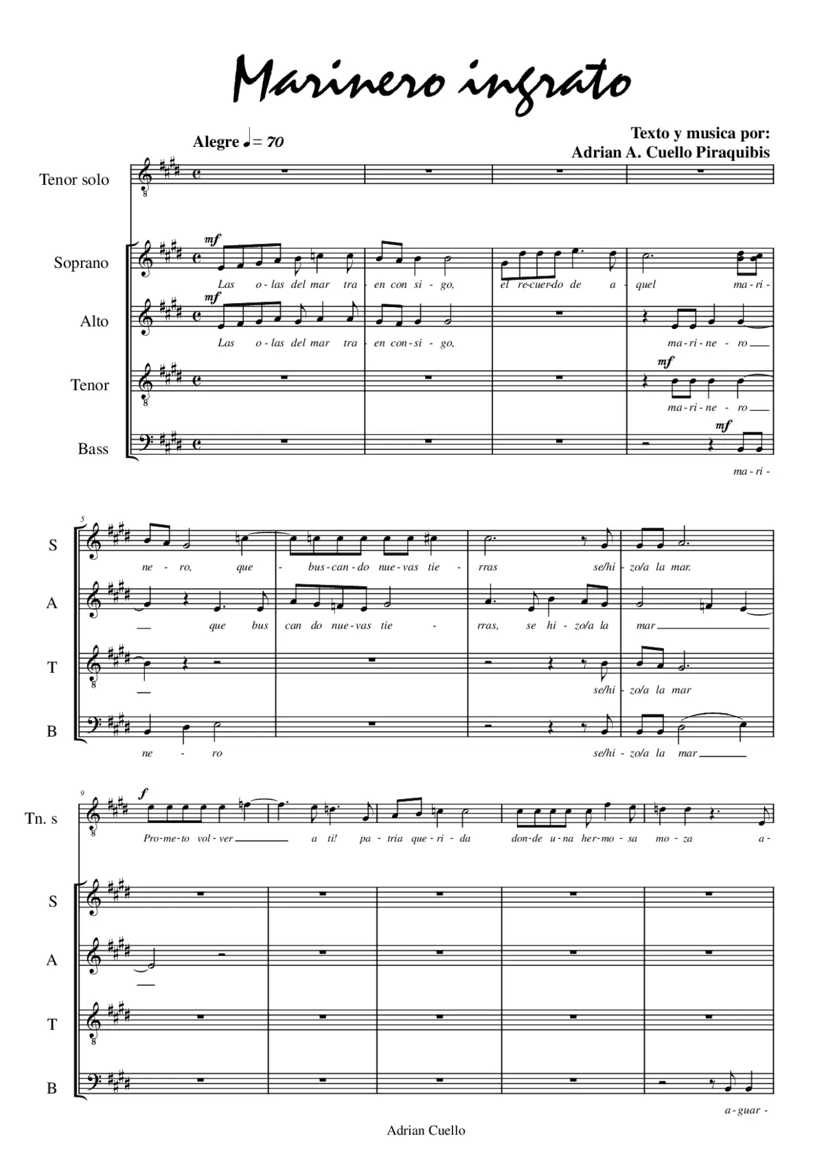 Marinero ingrato - Page 1