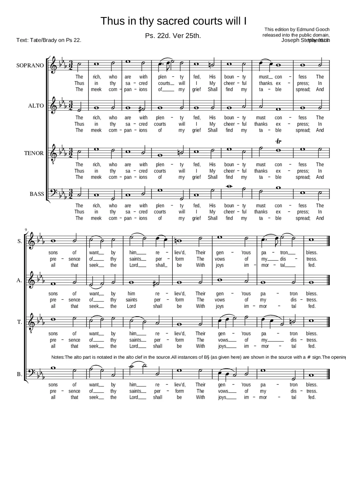 Thus in thy sacred courts will I - Page 1