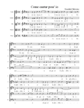 Come cantar poss' io