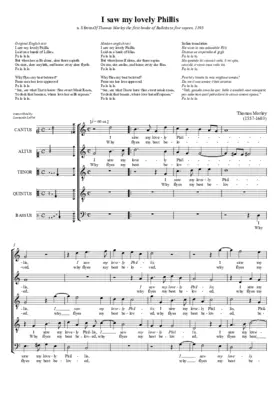 I saw my lovely Phillis