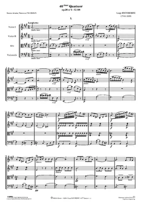 String Quartet in A major