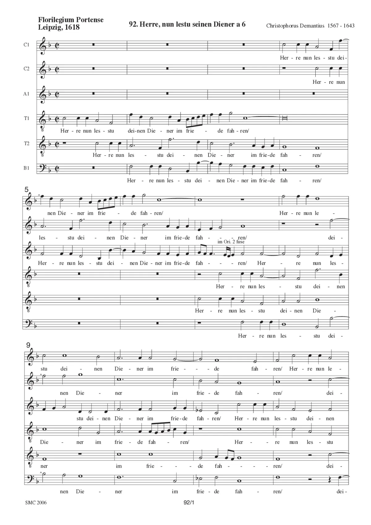 Herre, nun lässt - Page 1