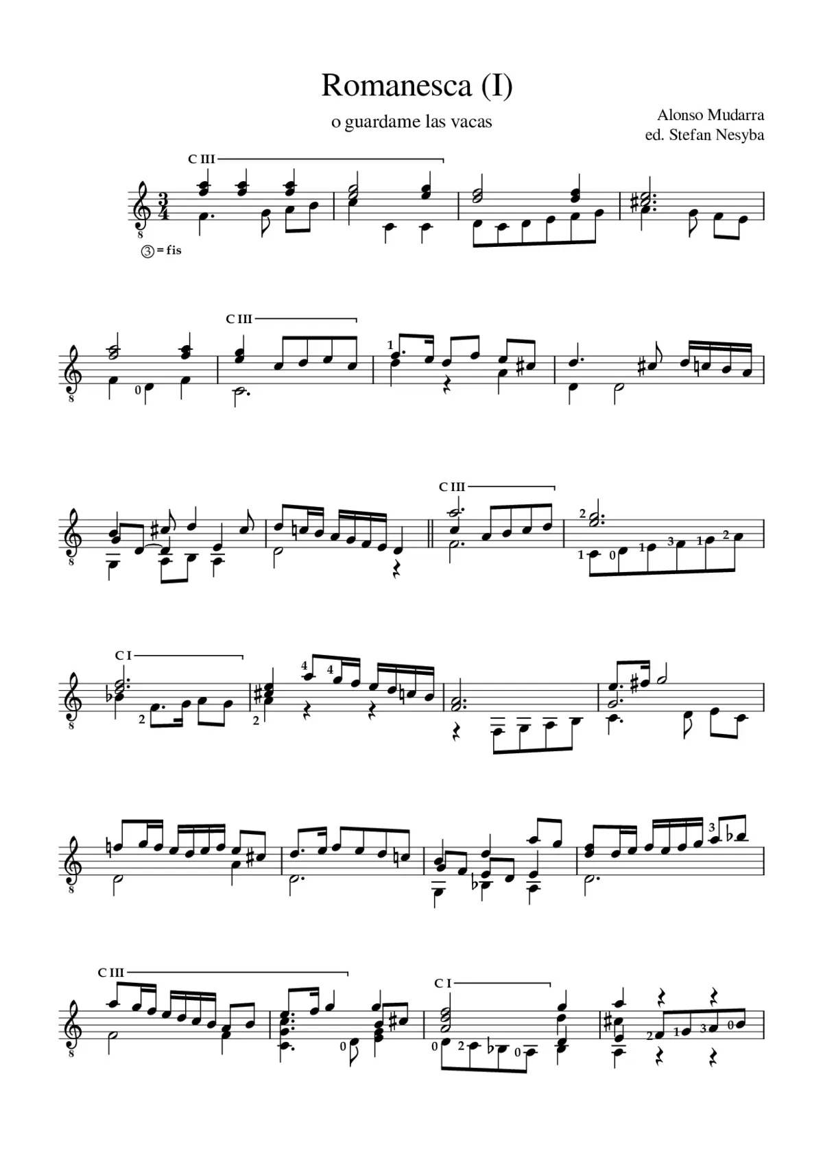 Romanesca (I) - Page 1