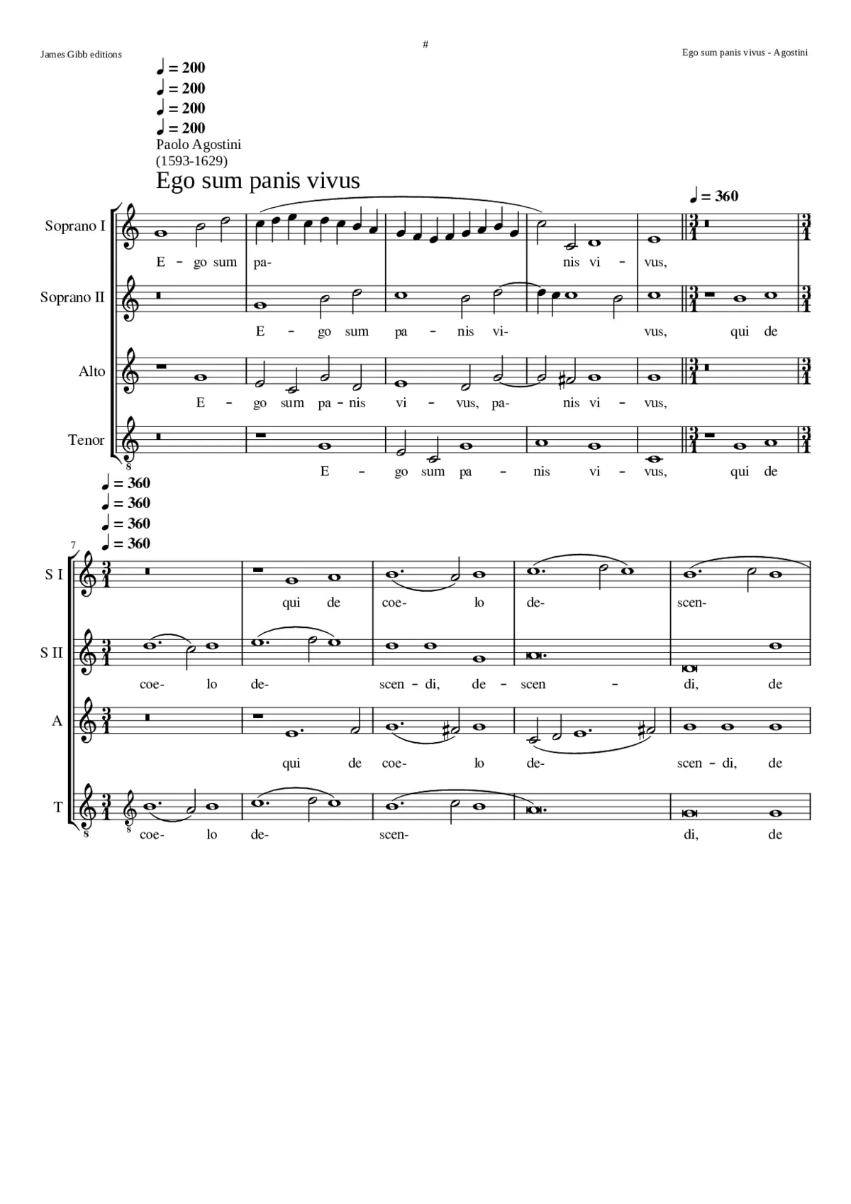 Ego sum panis vivus - Page 1