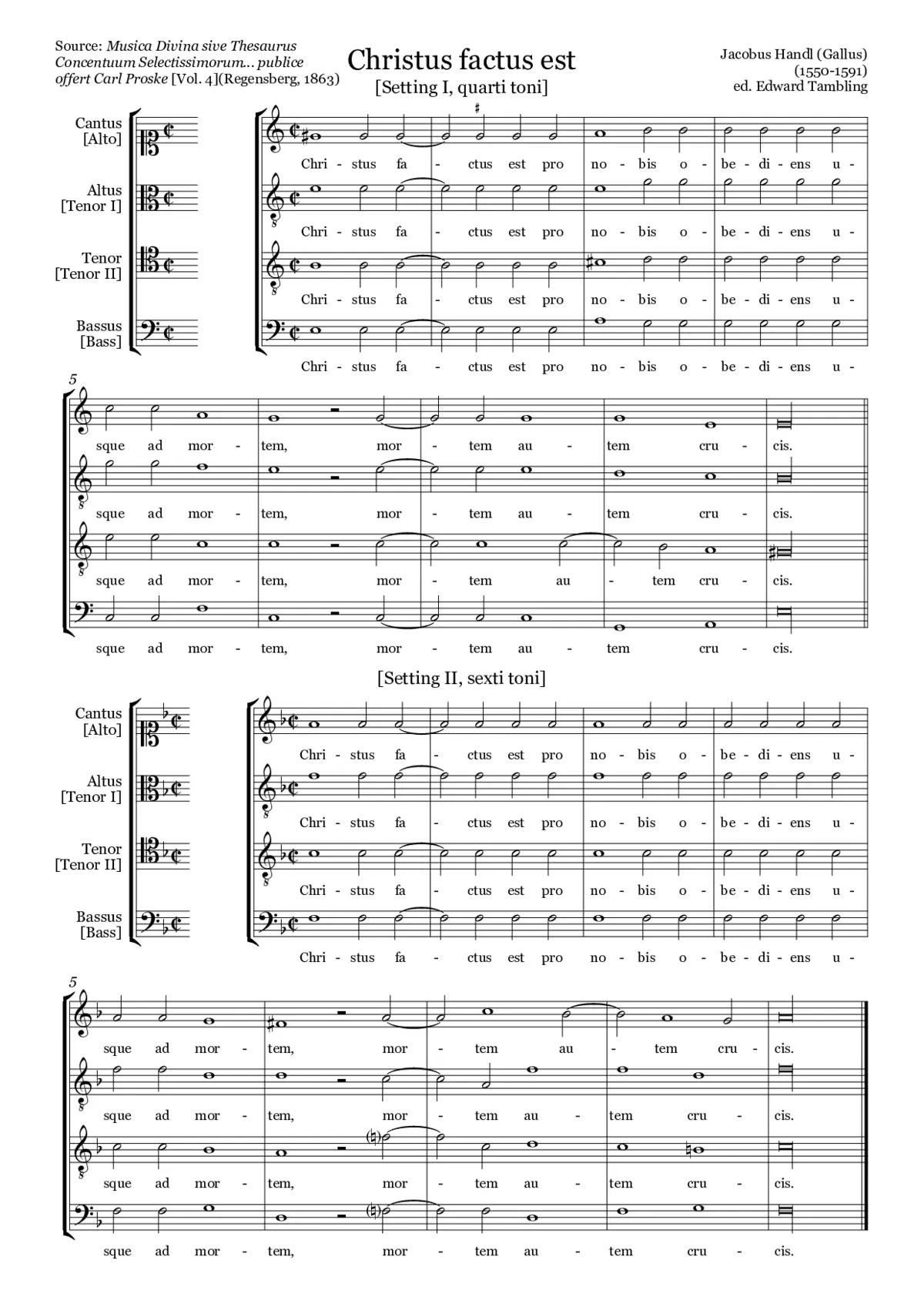 Christus factus est - Page 1