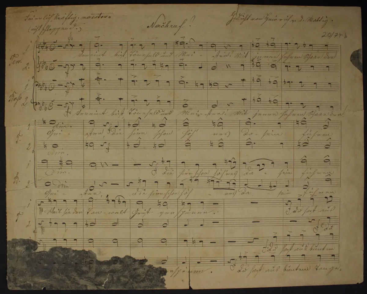 Nachruf ; Trösterin Musik - Page 1