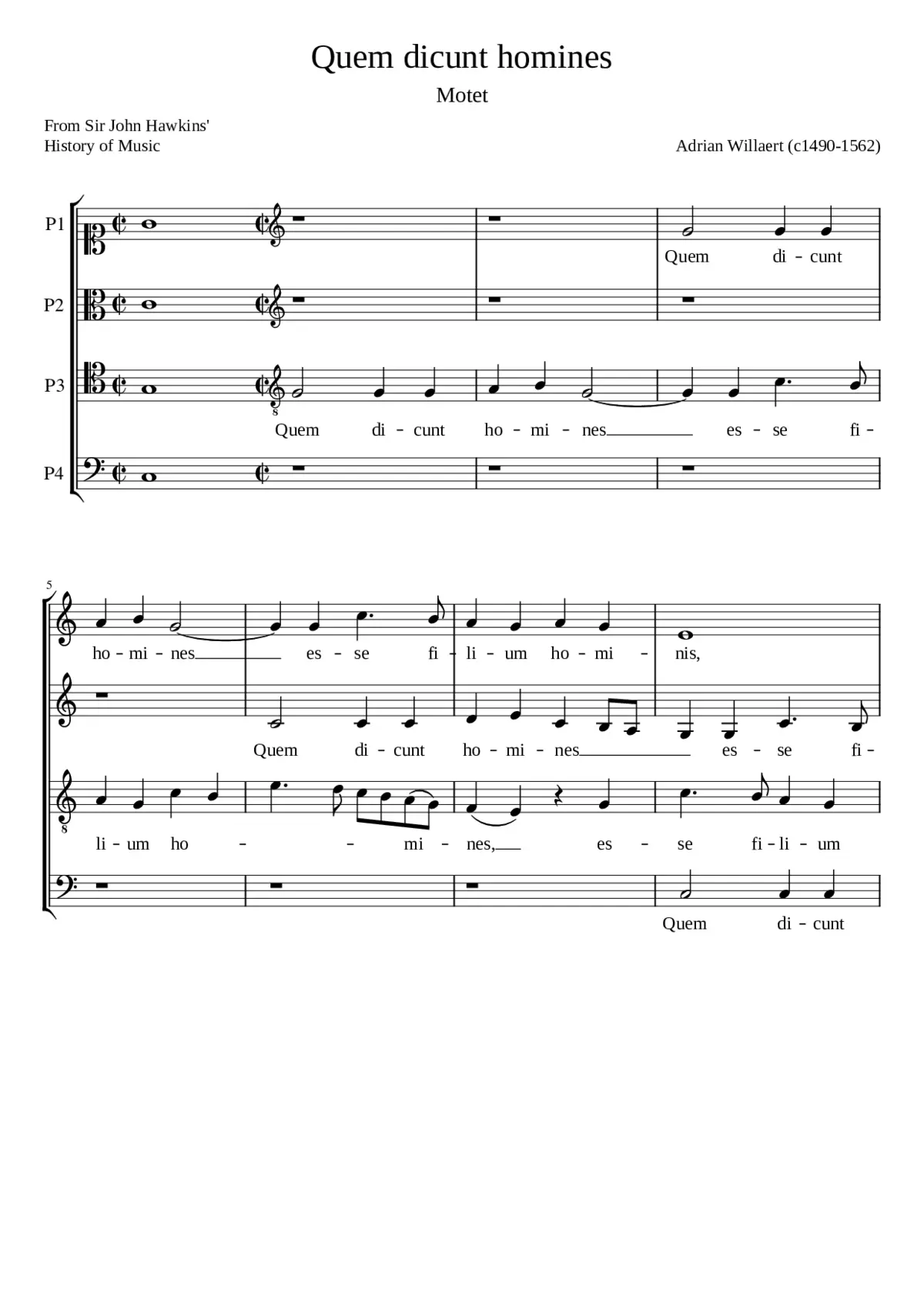 Quem dicunt homines - Page 1