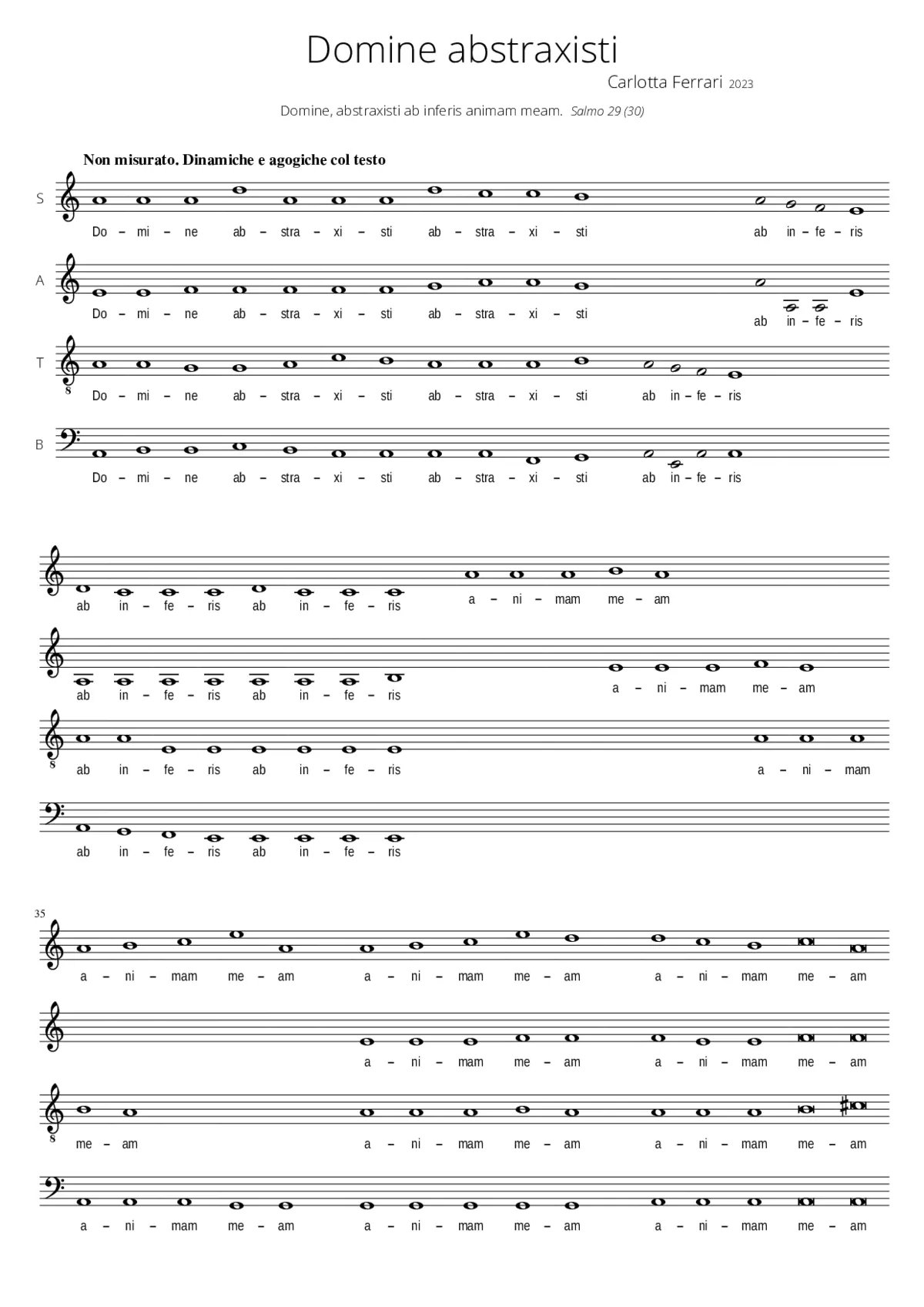 Domine abstraxisti - Page 1