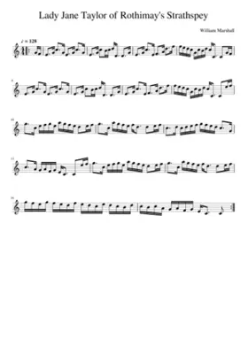 Lady Jane Taylor of Rothimay's Strathspey