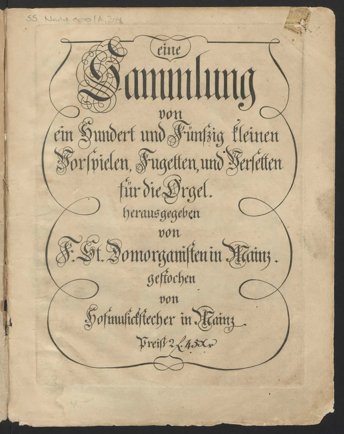 150 Vorspiele, Fugetten und Versetten - Page 1