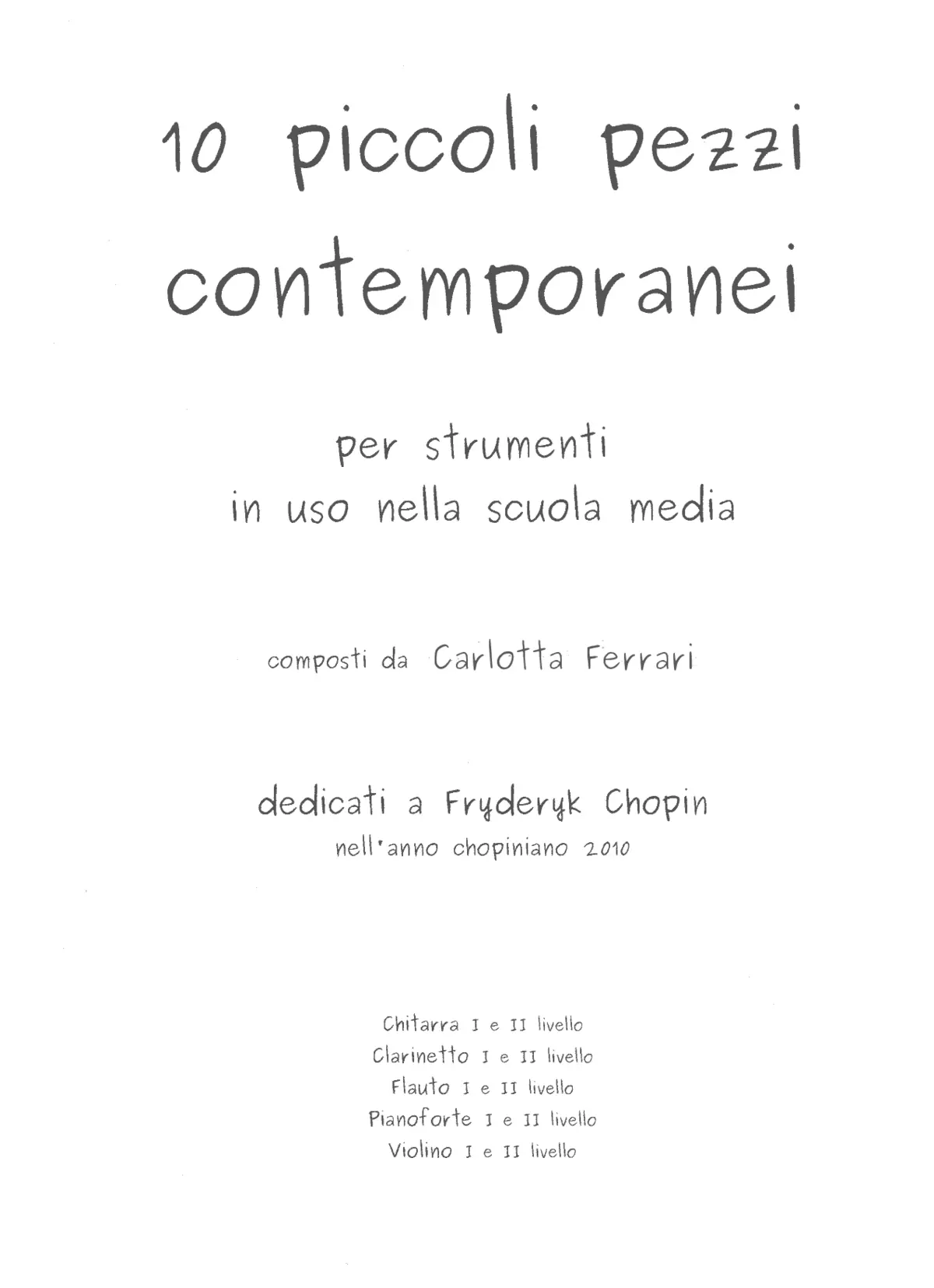 10 Piccoli pezzi contemporanei - Page 1