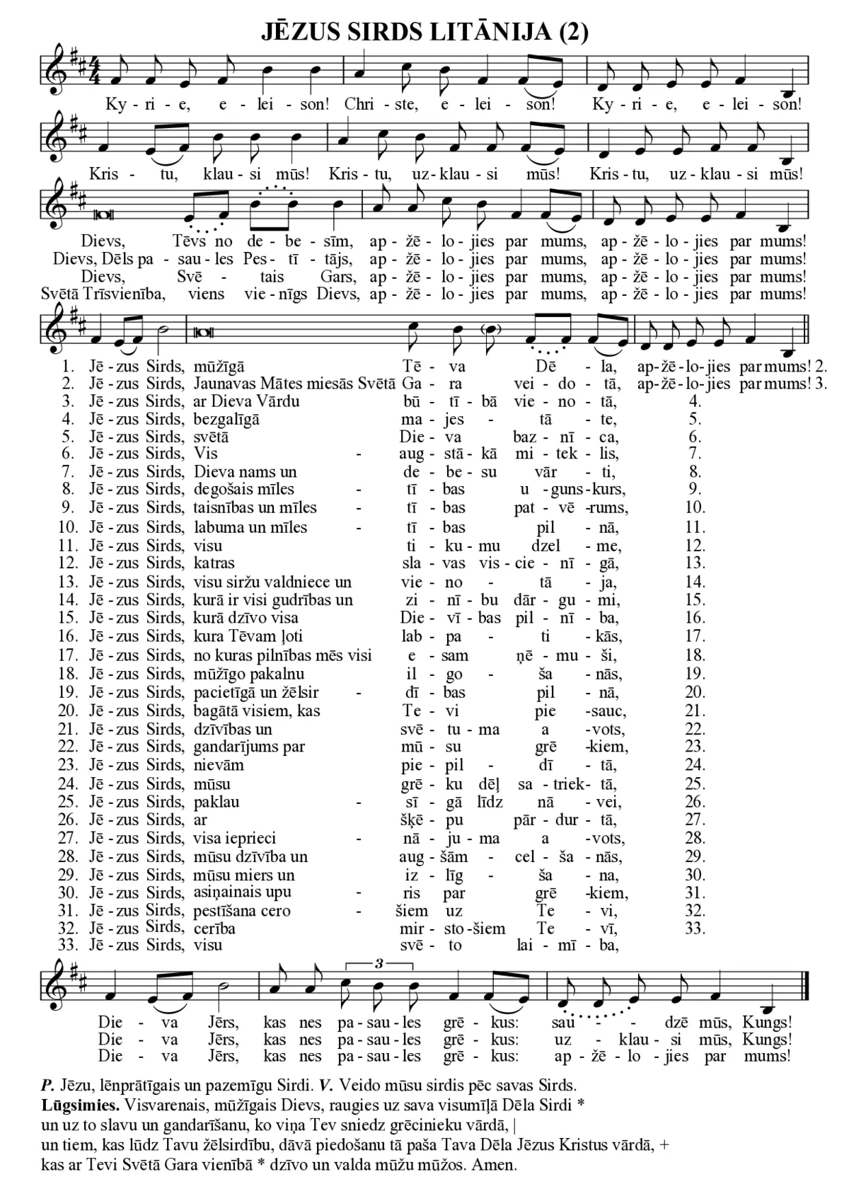 Jēzus Sirds litānija (2) - Page 1
