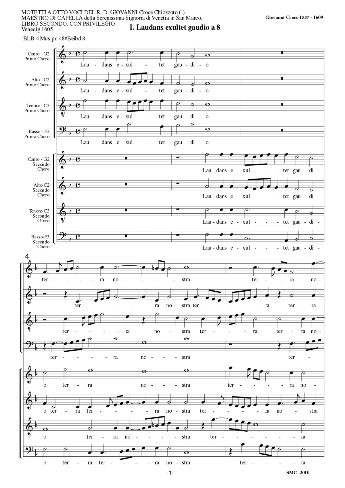 Laudans exsultet gaudio - Page 1